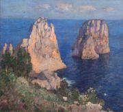 GARGIULO, Enrico , Esc. Italiana 1881 - 1948 'Capri', leo 1927