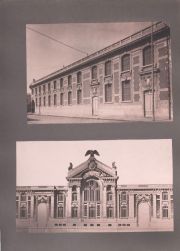 Cartones con fotos de edificios algunas con detalles arquitectonicos que una empresa francesa realiz en Mar del Plata,