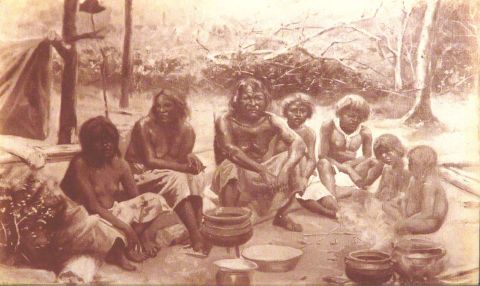 Rimathe y otro, Ranchada de Indios, Familia de Indios e Indios del Chaco, albminas