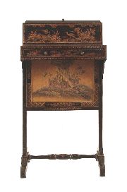 Mueble ecran con chinoserie