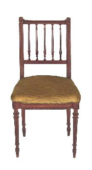 Sillitas estilo francs, asiento pana beige