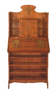 Secretaire de roble Art Nouveau, averas.