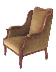 Juego de sala Eduardiano, Sofa, 2 sillones (dif. tap.). Total 3 pzs.