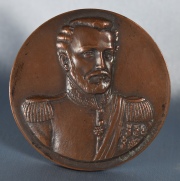 Medalla al libertador. Juan Lavalle. 1841-1941.Dimetro: 5,5 cm.