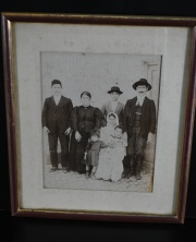 Fotografa de Familia David. Ao 1909. Enmarcada.