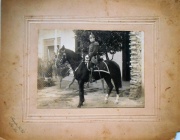Polica Montada. Antigua fotografa tomada por Jos, LA VIA, en San Luis, ao 1916, mide: 16 x 11.5 cm.