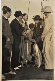 Club de Pesca Mar del Plata, Fotografa original, de MANUEL FRESCO, gobernador de Buenos Aires y FRANCISCO MADERO, junto