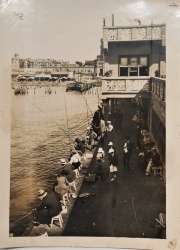 Mar del Plata. Fotografa original del CLUB DE PESCA, tomada por BAY BAUDOIN, circa 1925, mide: 18 x 13 cm.