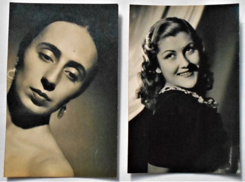 Heinrich, Annemarie. Fotografas de la actriz argentina TOTI MUOZ y la recitadora LUISITA DARIOS, aos 1941 y 1944, mid