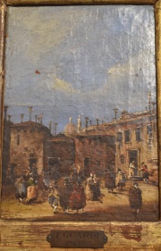 Atribuido Guardi, F. 1712-1793 Calle de Venecia, leo