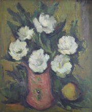 M. Tiglio, Vaso con Flores, leo de 45 x 37 cm.