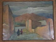 Faggioli, Paisaje de Humahuaca, leo de 38 x 50 cm. Boleta compra Bco Municipal ao 1964.