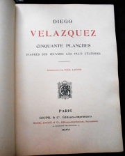 DIEGO DE VELAZQUEZ, Antigua edicin de lujo con 50 planchas finas numerado con el 146 de 500 editados. contiene sus
