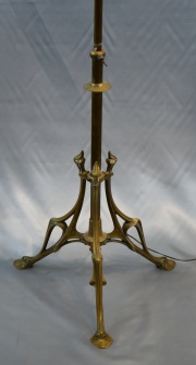 Lmpara de pie Art Nouveau de bronce regulable