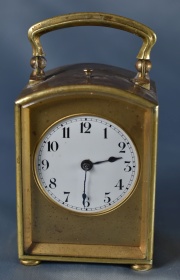Reloj de viaje de bronce francs 11,5 cm (437)