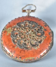 Reloj de Bolsillo Francs. Vans Dalsenaer a Paris. Caja con esmalte rosado. Roturas. (566).