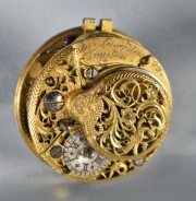 Reloj de Bolsillo Con nmeros romanos y atrs pareja brindando. Averas y faltantes. (549).