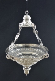 Lmpara votiva de plata. Crdoba, Espaa, siglo XVIII.