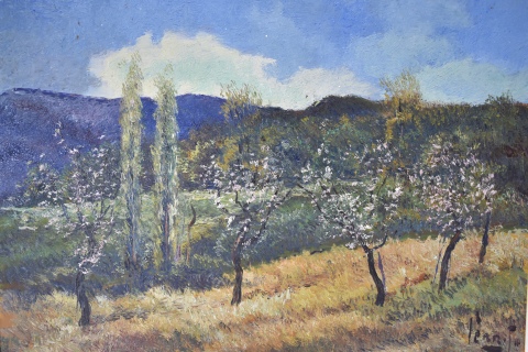 Egidio Cerrito 'Primavera', leo de 50 x 70 cm.