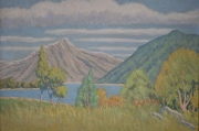 Paisaje de Bariloche', oleo Anónimo. 115 - Mide: 40 x 50 cm.