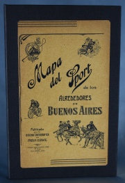 MAPA DEL SPORT, de los alrededores de Buenas Aires. Publicado por la oficina cartogrfica de Pablo Ludwing, S/F, circa 1
