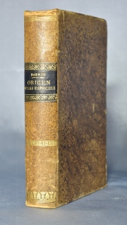 Darwin, Origen de las Especies. 1 vol. Segunda edicin Castellana. Madrid, Imp. de J. de Rojas. Tiros en ultimas pgs.