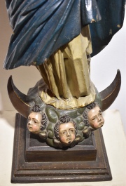 Virgen Inmaculada, Espaola, aros posteriores. Alto total: 90 cm.. Ex. Coleccin GARCIA LAWSON- Ex. Colec. Alej