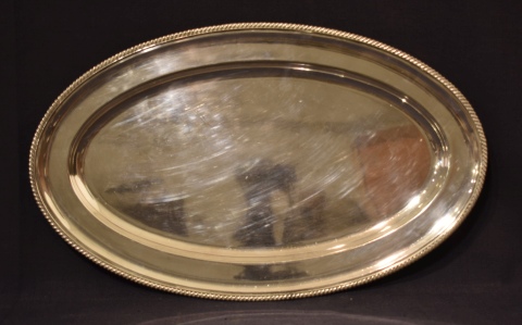 BANDEJA OVAL DE MAPPIN & WEBB, de metal plateado ingls Princes Plate. Largo: 51 cm.