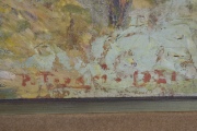 Pedro Figari. Paisaje con Omb y caballos, leo firmado abajo a la derecha P.Figari. Mide 39.5 x 50 cm.
