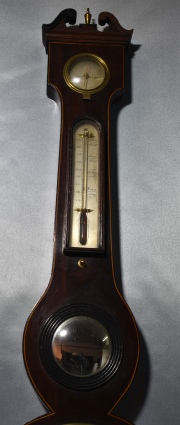Barmetro termometro ingls. G.A.PASINI DORCHESTER, Alto: 98 cm