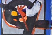 R. Machado, Abstracto en colores, Mide: 27 x 34 cm. coleccin EFRAIN PAESKY - EMA GARMENDIA