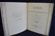 LOUIS, Pierre: LEDA. Paris, Du Mercure, 1898. Peq. tiros polilla. 1 vol.