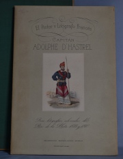 EL PINTOR Y LITOGRAFO FRANCES CAPITAN ADOLPHE D'HASTREL. Carpeta con 12 láminas. Bs As. Kraft, 1944. En estuche. 1 vol.