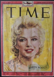 REVISTA TIME con MARILYN MONROE en su portada. Autografiada. Año 1956.
